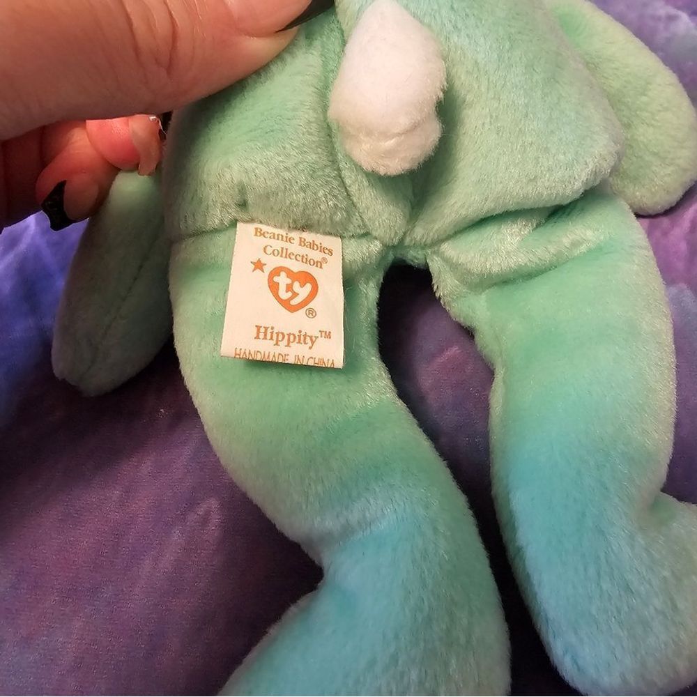TY Beanie Baby‎ Hippity w/ tag errors - Picture 6 of 7